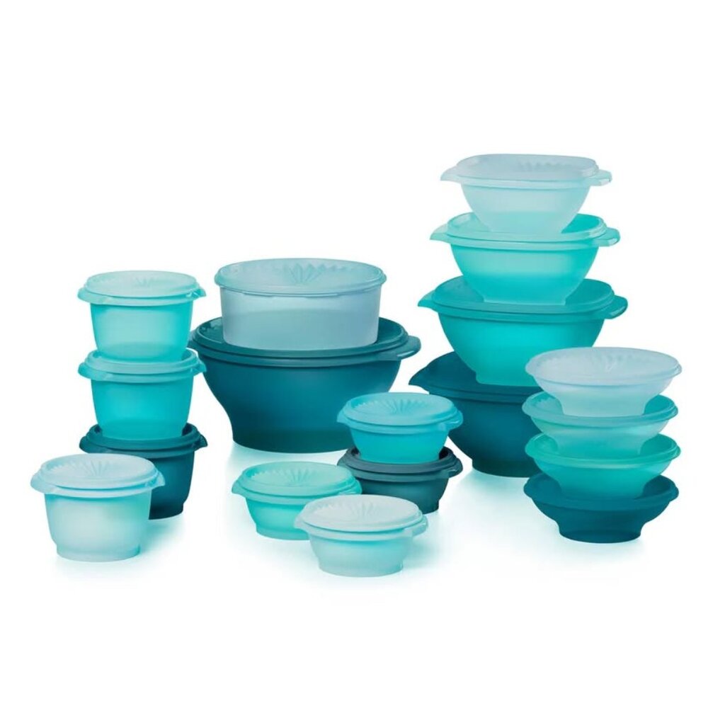 BNIB Tupperware 36 pc Servalier Set - GREEN!